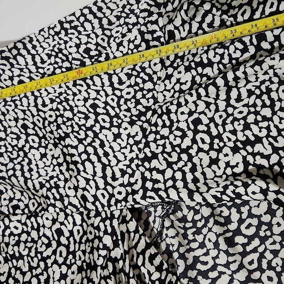 Forever 21 Dress Womens Size L Cheetah Print Sundress Cocktail Black Silver - Picture 12 of 13